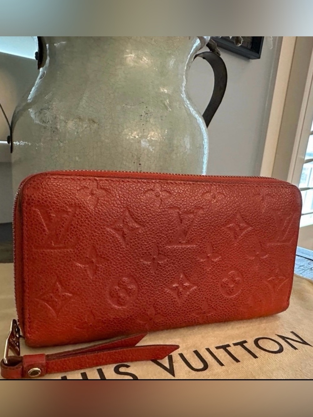 Louis Vuitton Empriente Monogram Red Zippy Long Wallet - Picture 4 of 11